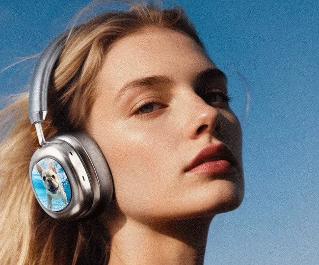 MORRORART VWS X1 Бездротові Bluetooth накладні навушники з дисплеєм